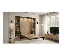 Lit escamotable 1,5 place WallBedKing Morphy Classic 120x200 vertical - lit mural gain de place modulable et extensible