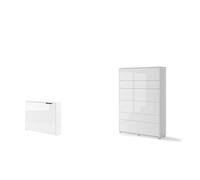 Lit escamotable 2 personnes vertical SMART avec bureau ENJOY ouverture à gauche