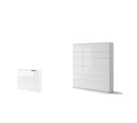 Lit escamotable 2 personnes vertical SMART avec bureau ENJOY ouverture à gauche
