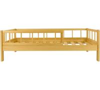 Lit escamotable avec barrières 160x80cm Lit escamotable avec barrières 160x80cm (couleur : naturel)