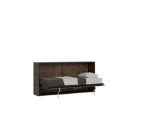 Lit escamotable - Itamoby - Kando - 1 place - Noyer - Matelas inclus