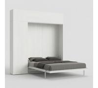 Lit escamotable matrimonial 160x190cm avec colonne et placards Kentaro