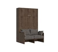 Lit escamotable vertical 120 Kentaro Sofa Noyer -