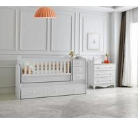 Lit Espace de rangement Commode Chambre de bébé Design moderne Fonctionnel Stylé Meubles