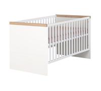Lit Évolutif 70 X 140 Transformable En Lit Junior Roba - Lumo - 3 Hauteurs - Blanc - Chêne Multicolore
