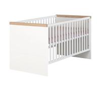 Lit Évolutif 70 X 140 Transformable En Lit Junior Roba - Lumo - 3 Hauteurs - Blanc - Chêne Multicolore