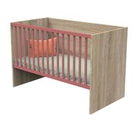 Lit évolutif bébé combiné 70x140 cm en 140x200 cm Nova Rose canyon