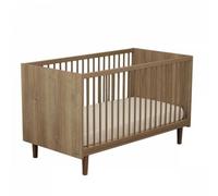 Sauthon – Lit bébé évolutif Little Big Bed – 70 x 140 cm – décor imitation bois Mokka
