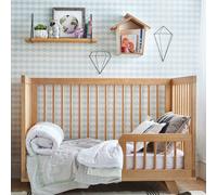 Lit Évolutif Bébé Montessori Bois Massif Kyoto Bois Naturel 70X140