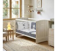 Lit bébé évolutif Little Big Bed Smile hêtre cendré (70 x 140 cm)