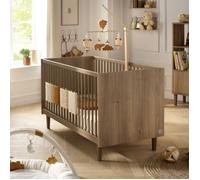 Sauthon – Lit bébé évolutif Little Big Bed – 70 x 140 cm – décor imitation bois Mokka