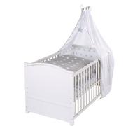 Lit Évolutif Roba Little Stars 70x140 Cm - Blanc - Avec Accessoires Blanc