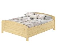 Lit extra haut en bois massif 200x200 Lit double Accessoires au choix