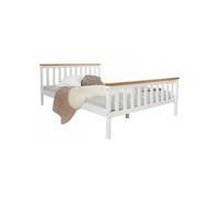Homestyle4u – Lit futon double 140 x 200 cm bois blanc