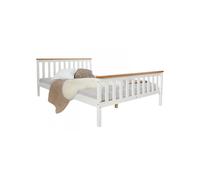 Lit futon double 140x200 bois blanc