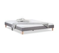 Lit futon double 180 x 200 tissu gris