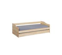 Lit gigogne 207 x 96.5 x 62 cm en pin 5 pieces sans sommier de couleur bois