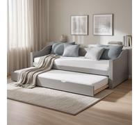 Lit gigogne 90x200 cm - couleur gris