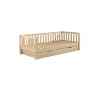 Lit Gigogne 90x200cm en Pin Naturel - YAX -