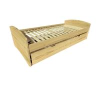 Lit gigogne - ABC MEUBLES - Happy - 90x200 cm - Bois massif - 2 places
