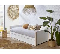 Lit Gigogne Banquette Tyko Blanc & Pin 90X190