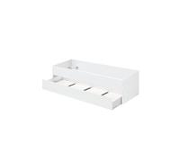 Lit gigogne coloris blanc - Hauteur 54 x Longueur 202 x Profondeur 97 cm --