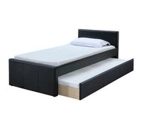 Lit gigogne noir mat 90x190 cm MACCO