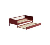 Lit gigogne pour enfant 190x90cm terracotta ADAM