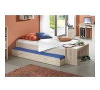 Lit gigogne pour un double couchage Décor chene L94 6 H50 5 P203 cm Fabriqué en All G