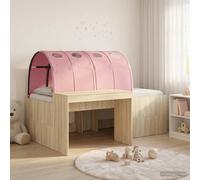 Lit haut pour enfants avec bureau Bois d'ingénierie Cadre de lit stable vidaXL v