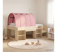 Lit haut pour enfants avec rangement Bois d'ingénierie Cadre étagères vidaXL vid