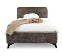 Lit idimex 102 x 204 x 80 cm en tissu de couleur Gris G