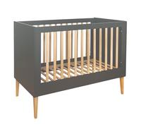 Lit Ila Beechwood 120x60 cm grey - Lit écologique, réglable en hauteur et facile à assembler