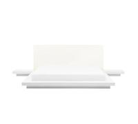 Lit japonais blanc 180 x 200 cm - BELIANI - ZEN - Style scandinave moderne - Sommier à lattes