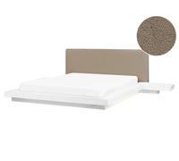 Lit Japonais Placage Bois 160 200 Blanc