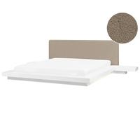 Lit Japonais Placage Bois 180 200 Blanc