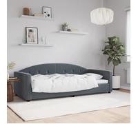 Lit journée/Lit de repos/1 place - Intemporel - gris foncé 90x200 cm velours""Cdiscount2025"" FAFA 9884488