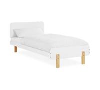Homestyle4u Lit junior 90 x 200 cm – Bois massif pin blanc – Sommier à lattes