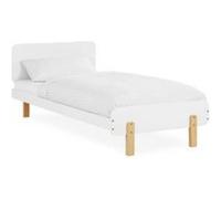 Lit en bois simple Lit enfant 90x200 Lit de jeunesse massif blanc pin Cadre de lit Lit junior Sommier à lattes