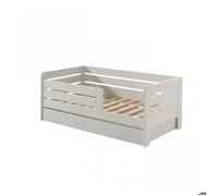 Lit Enfant, Sommier & Tiroir "Toddler" 70x140cm Blanc