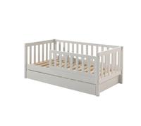 Vipack Lit enfant Toddler II – sommier & tiroir gigogne 70x140 cm Blanc