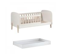 Vipack lit d'enfant Kiddy 70 x 140 cm, incl. tiroir de lit, blanc