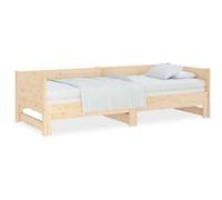 vidaXL Lit coulissant Bois de pin solide 2x(90x190) cm Marron