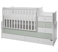 Lit Lorelli - Maxi Plus, 3Box, 70 x 160 cm, blanc/vert Milky