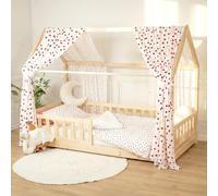 Lit maison avec ciel de lit Lovio - 360 cm - Rouge | par SEVIRA KIDS