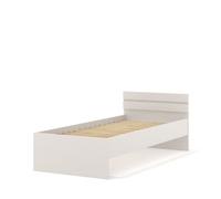 Lit MAJA 90x200 cachemire avec sommier - tête de lit 70 cm système de meubles pour toute la pièce