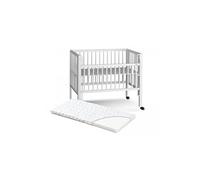 Lit Maxi Boxspring blanc avec matelas 90 x 50