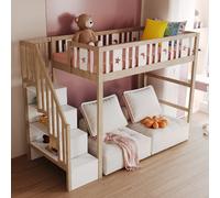 Lit mezzanine 90x200 cm Lit modulable - Bois