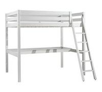 Lit Mezzanine Blanc 140x200cm avec Bureau 205 cm - SLEEPY - ALTOBUY Blanc G