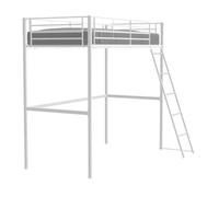 Lit mezzanine ELIOT 90 x 190 cm - Métal - Sommier inclus - Blanc